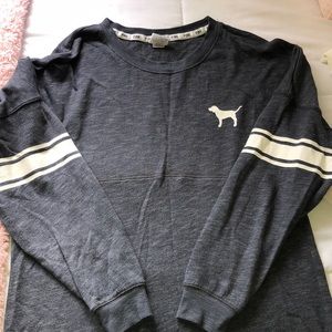 Navy Blue and diamonds ‘Pink’ long sleeve